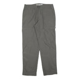 BLACK & BROWN Mens Polyester Blend Grey Regular Fit Straight Leg Trousers W34