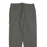 BLACK & BROWN Mens Polyester Blend Grey Regular Fit Straight Leg Trousers W34