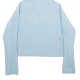 PUMA Womens Blue Hoodie XS Cotton Blend Lightweight Pullover Casual