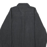 GRIZZLY MOUNTAIN Mens Black Shirt L Cotton Long Sleeve Casual Button Front