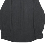 GRIZZLY MOUNTAIN Mens Black Shirt L Cotton Long Sleeve Casual Button Front