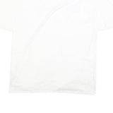 CHAMPION Mens White Cotton Blend Graphic T-Shirt XL Short Sleeve Crew Neck