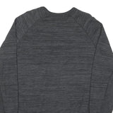 CHAMPION Mens Black Cotton Blend Crew Neck M Logo Sweatshirt Pullover