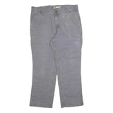CARHARTT Mens Relaxed Fit Jeans Grey Cotton Blend W38 L30 Utility Workwear