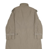 Womens Beige Button Front Classic Jacket UK 16 Polyester Blend Long Sleeve