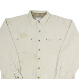 CARHARTT Mens Beige XL Cotton Shirt Heavy Workwear Relaxed Fit