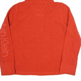 CALVIN KLEIN PERFORMANCE Mens Red Hoodie Jacket L Polyester Blend Zip Casual