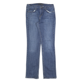 LEVI'S 505 Womens Jeans Blue Regular Straight Denim Medium W29 L34 Classic Style