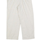 ROMEO + JULIET Womens Relaxed White Linen Blend Trousers W27 L25 Belted Zip