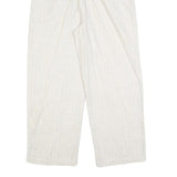 ROMEO + JULIET Womens Relaxed White Linen Blend Trousers W27 L25 Belted Zip