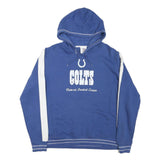 NFL Womens Blue Colts Hoodie M Cotton Blend Pullover Hooded Sweatshirt
