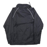 BIG TRAMP Mens Black Outdoor Jacket M Polyester Plain Zip Casual Lightweight