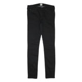 LEE Womens Black Slim Skinny Denim Jeans Cotton Blend W29 L31 Classic Zip