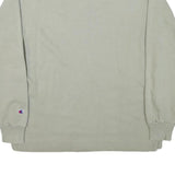 CHAMPION Mens Grey Sweatshirt Crew Neck L Cotton Blend Pullover Casual
