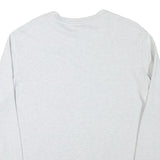 LACOSTE Mens Grey Cotton Blend Crew Neck L Sweatshirt Logo Print