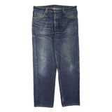 LEVI'S 504 Mens Jeans Blue Regular Straight Denim Medium W38 L30 Classic Style