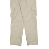DICKIES Mens Slim Beige Cargo Trousers W30 L30 Cotton Blend Zip Pockets