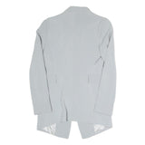 ZARA Womens Light Grey Tailored Jacket S Polyester Blend Plain Elegant Formal