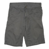CARHARTT Mens Shorts Grey Casual Cotton Blend L W36 Durable Workwear