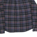 GREAT NORTHWEST Mens Blue Black & Red Checked Shirt XL Button Front Cotton Blend