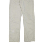 LEVI'S Mens Cotton Blend Beige Regular Straight Trousers W33 L30 Casual Zip