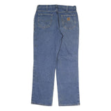 CARHARTT Mens Jeans Blue Regular Straight Denim Medium W34 L29 Workwear Zip