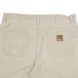 CARHARTT Mens Shorts Beige XL W35 Cotton Blend Casual Workwear Pockets