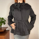 Unbranded Jacket - Small Black Cotton Blend