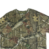 MOSSY OAK Mens Green Camo Graphic T-Shirt M Short Sleeve Crew Neck Cotton