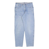 REVANCHE Womens Jeans Light Blue Regular Fit Straight Denim Rinse W28 L28