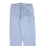 REVANCHE Womens Jeans Light Blue Regular Fit Straight Denim Rinse W28 L28