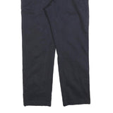 TOMMY HILFIGER Mens Cotton Blend Navy Regular Straight Trousers W34 L28 Classic