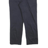 TOMMY HILFIGER Mens Cotton Blend Navy Regular Straight Trousers W34 L28 Classic