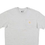 CARHARTT Mens Grey Pocket T-Shirt M Short Sleeve Crew Neck Workwear Casual