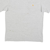 CARHARTT Mens Grey Pocket T-Shirt M Short Sleeve Crew Neck Workwear Casual