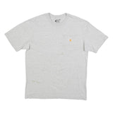 CARHARTT Mens Grey Pocket T-Shirt M Short Sleeve Crew Neck Workwear Casual