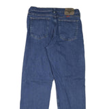 WRANGLER Mens Blue Denim Regular Jeans W32 L31 Classic Zip Closure