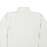 THE NORTH FACE Womens White Fleece Jacket L Polyester Blend Zip Casual Outdoor
