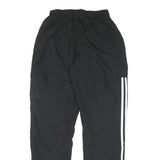 ADIDAS Mens Joggers Black & White Slim Tapered S W26 L30 Polyester Blend Sports