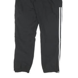 ADIDAS Mens Joggers Black & White Slim Tapered S W26 L30 Polyester Blend Sports