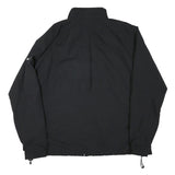 NIKE Mens Black Zip Jacket 2XL Polyester Blend Plain Lightweight Sportswear