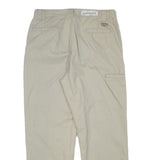 DICKIES Mens Cotton Blend Beige Regular Fit Straight Leg Trousers W32 L28 Worker
