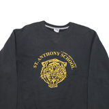 RUSSELL ATHLETIC Mens Black St Anthony School Crew Neck M Cotton Blend