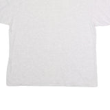 ONEITA Mens White Grey Graphic T-Shirt XL Short Sleeve Crew Neck Cotton