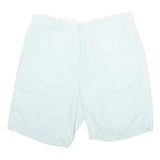 NAUTICA Mens Shorts White Casual M W33 Linen Blend Classic Fit Comfortable