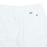 NAUTICA Mens Shorts White Casual M W33 Linen Blend Classic Fit Comfortable