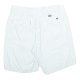 NAUTICA Mens Shorts White Casual M W33 Linen Blend Classic Fit Comfortable