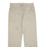CARHARTT Mens Beige Polyester Blend Regular Straight Trousers W34 L32 Workwear