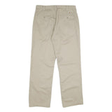 CARHARTT Mens Beige Polyester Blend Regular Straight Trousers W34 L32 Workwear