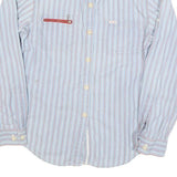 LAUREN RALPH LAUREN Womens Blue & Red Striped Shirt S Cotton Blend Casual